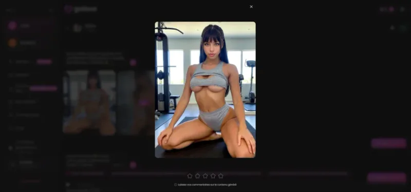 Golove AI Opiniones — primer plano imagen generada por Ebony en el chat