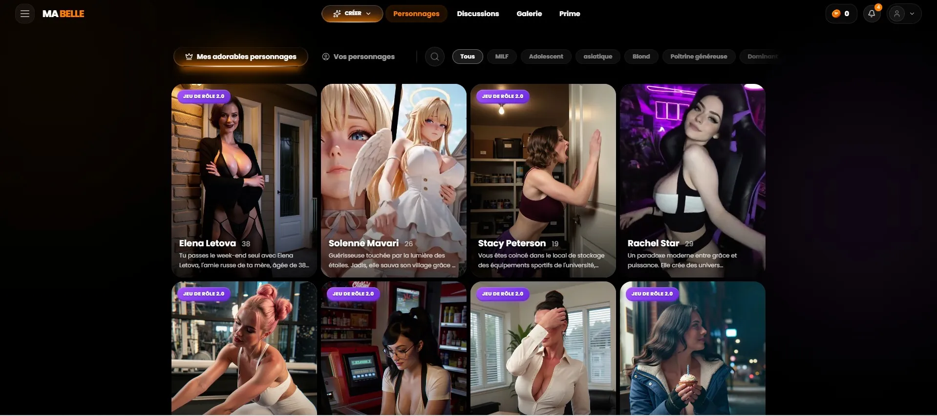 MyLovely AI — galería de estilos visuales